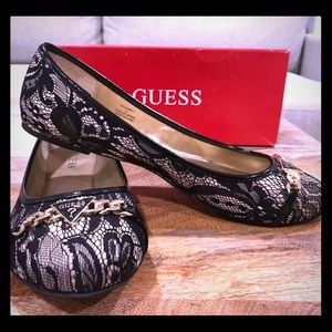 NWT limited edition GUESS Lace Ballet Shoes